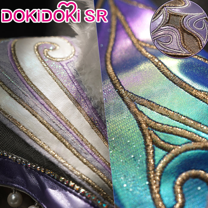 【Costume Ready For Ship】DokiDoki-SR Game NARAKA: BLADEPOINT Cosplay ZIPING YIN Costume / Wig / Shoes Champion Forged Ethereal Glow Yin Ziping