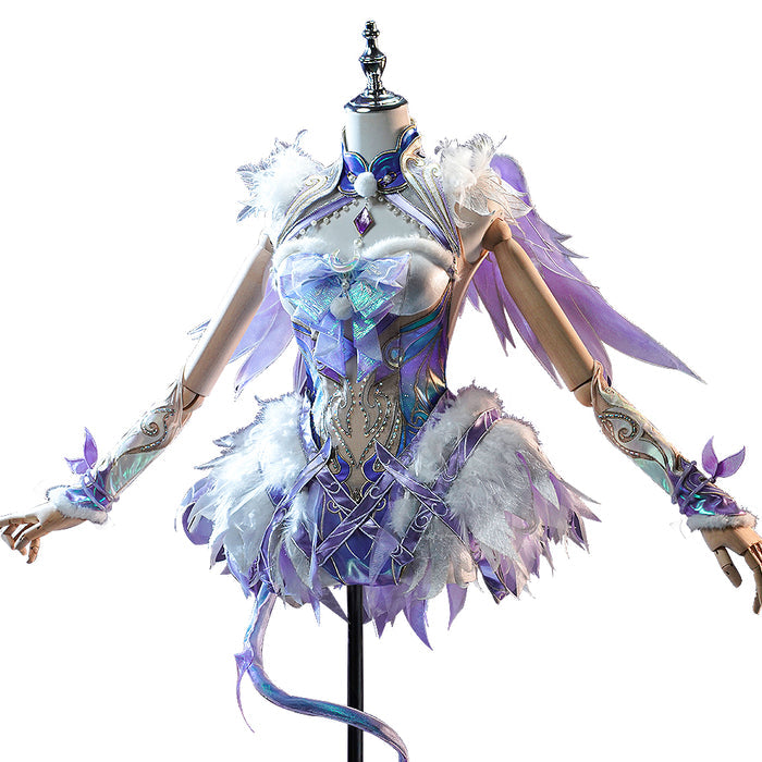 【Costume Ready For Ship】DokiDoki-SR Game NARAKA: BLADEPOINT Cosplay ZIPING YIN Costume / Wig / Shoes Champion Forged Ethereal Glow Yin Ziping