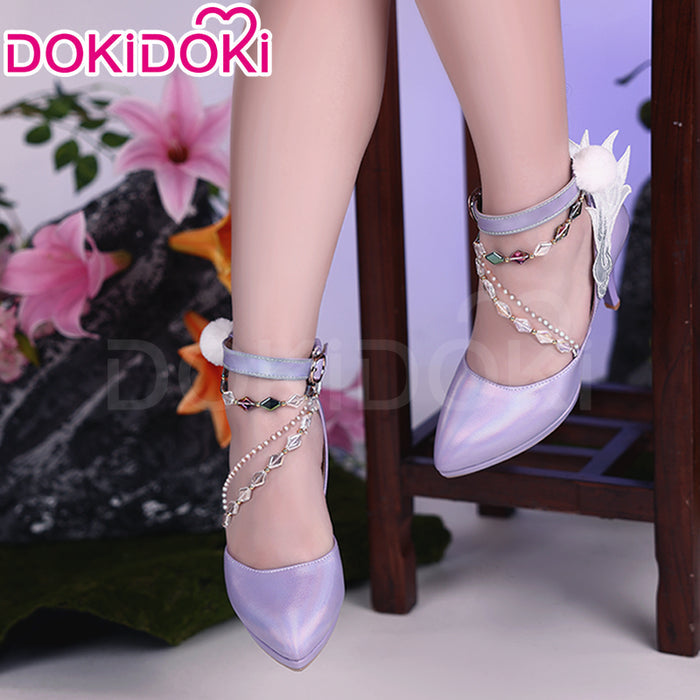 【Costume Ready For Ship】DokiDoki-SR Game NARAKA: BLADEPOINT Cosplay ZIPING YIN Costume / Wig / Shoes Champion Forged Ethereal Glow Yin Ziping