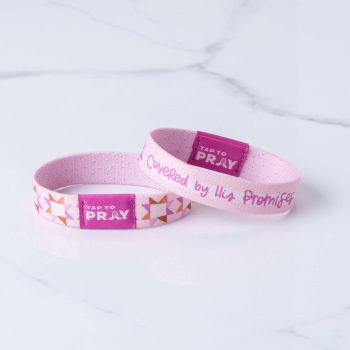 Covered by His Promises | Kingfolk Series Wristband | Tap To Pray™