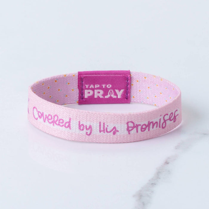 Covered by His Promises | Kingfolk Series Wristband | Tap To Pray™