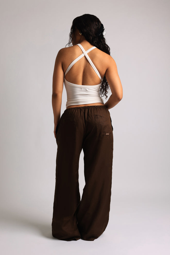 Crew Cross-Back Tank - White