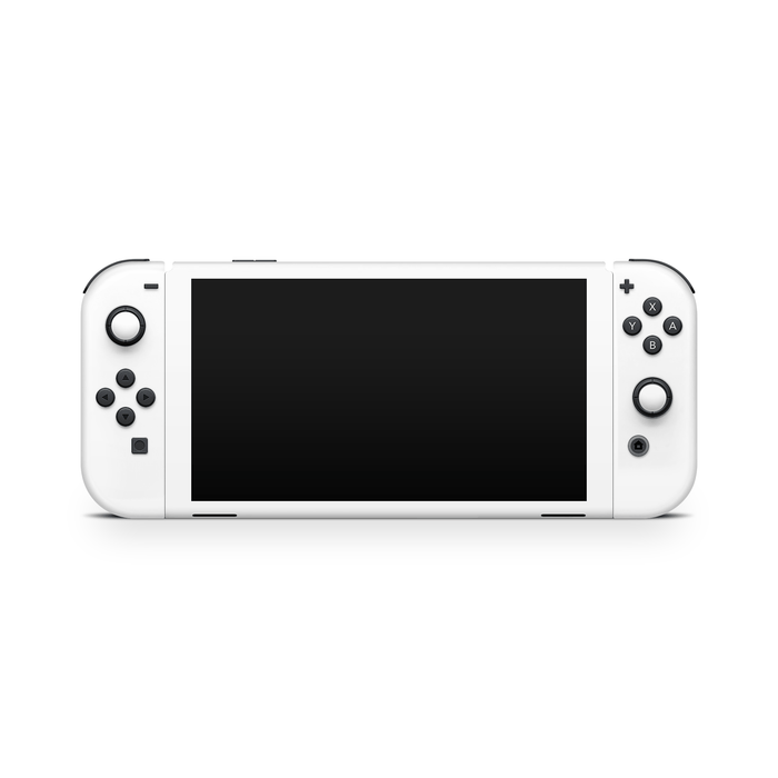 Crisp White Nintendo Switch OLED Decal Skin