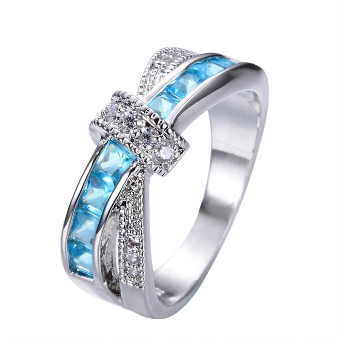 Criss Cross Crystal Ring