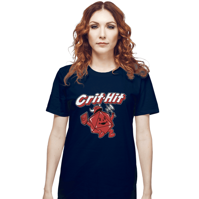 Shirts T-Shirts, Unisex / Small / Navy Crit-Hit