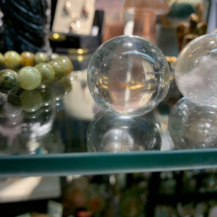 Crystal Ball with Flat Edge Bottom