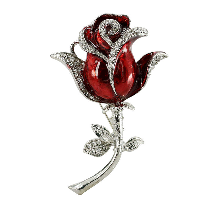 Crystal Rose Pin USB Flash Drive 2.0 Flower 16gb red/blue/purple U Disk Memory Stick