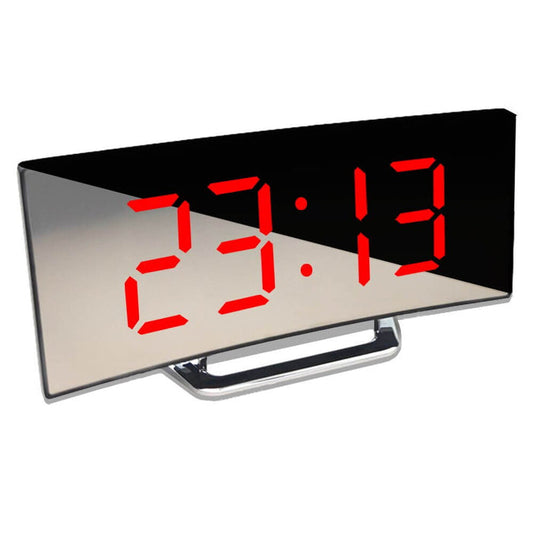 Curved LED Digital Alarm Clock