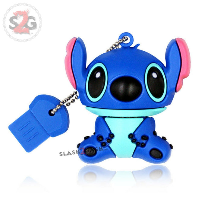 Cute Cartoon Stitch USB Flash Drive 2.0 Rubber Memory Stick 16gb