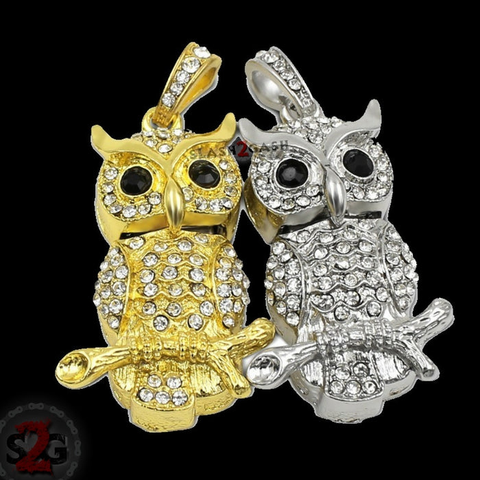 Cute Crystal Owl Necklace on Branch USB Flash Drive 2.0 Pendant Charm 16 GB U Disk Memory Stick