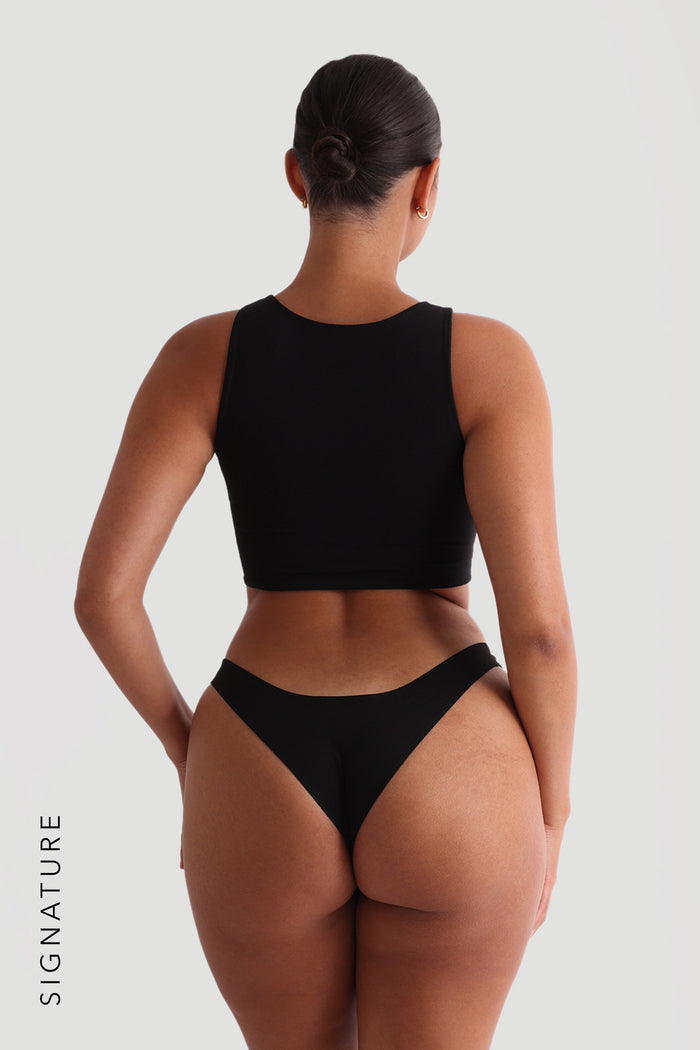 Daily Crop Top - Black