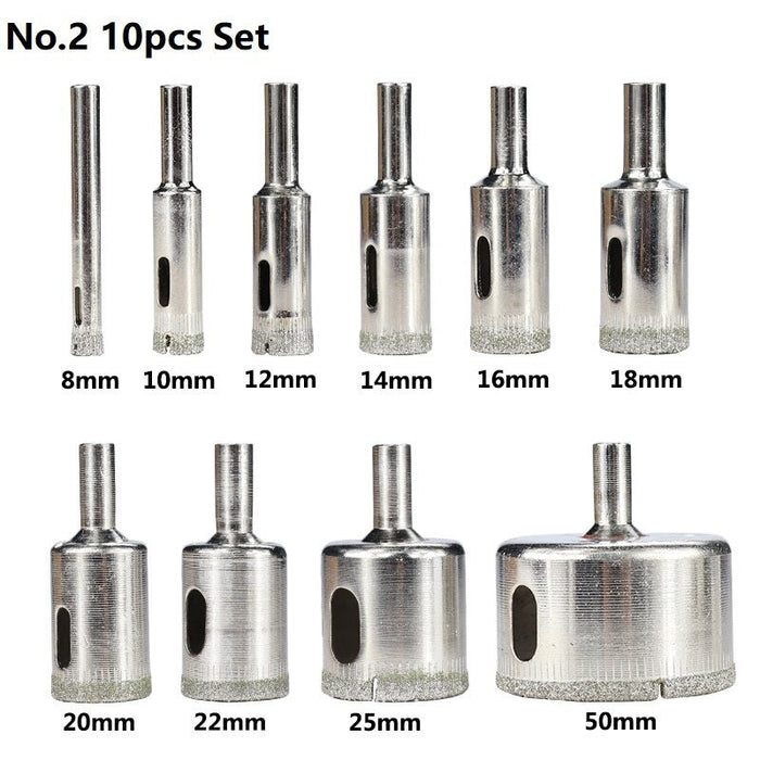 Diamond Coated Circular Drill Set