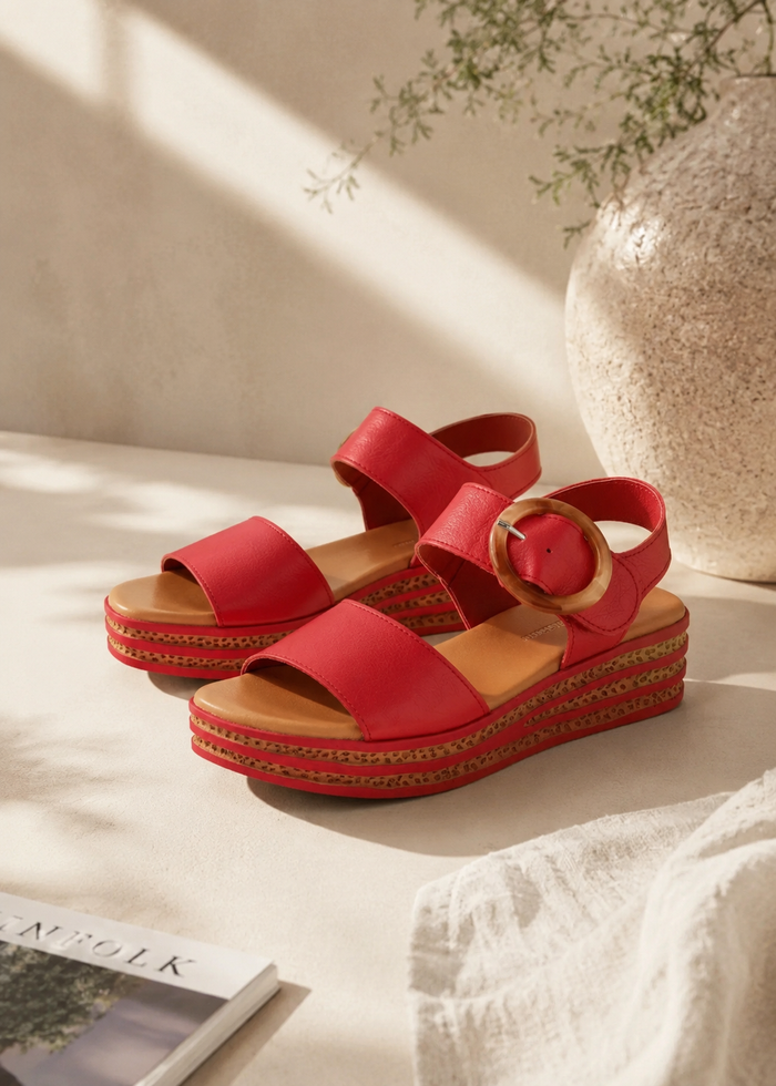 Django & Juliette Cubbie Red Leather