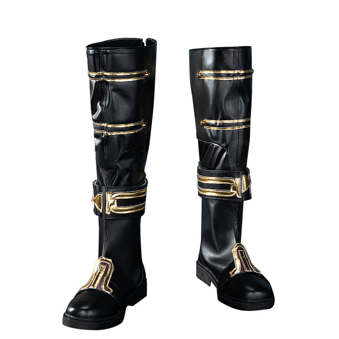 DokiDoki Anime Cosplay Sheriff Suit Shoes Black Long / Short Boots