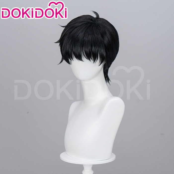 DokiDoki Anime Cosplay  Wig Short Straight Black Hair