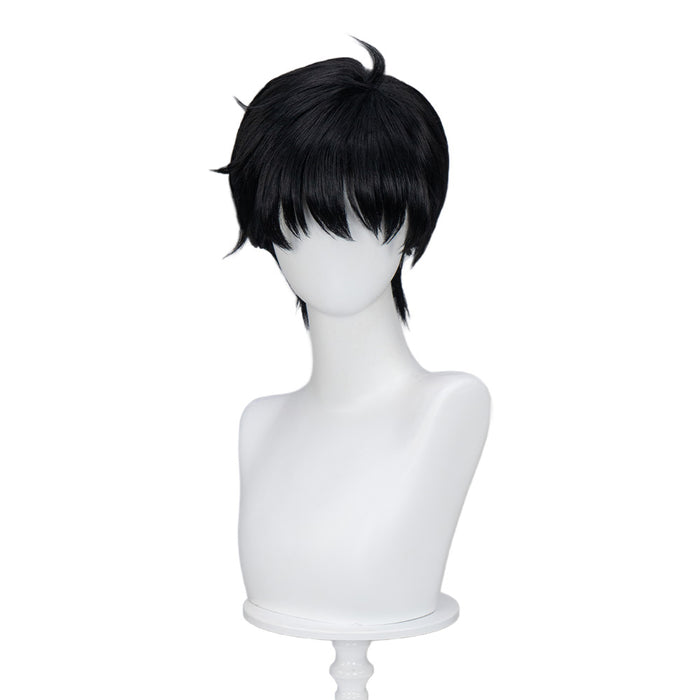 DokiDoki Anime Cosplay  Wig Short Straight Black Hair