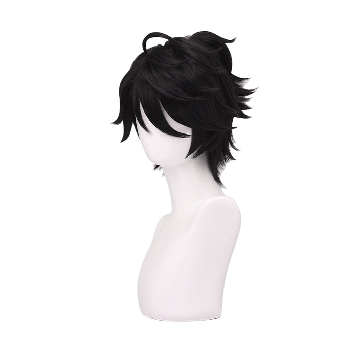 DokiDoki Game Identity V Copslay Luca Balsa Prisoner Wig Short Straight Black E-Sports