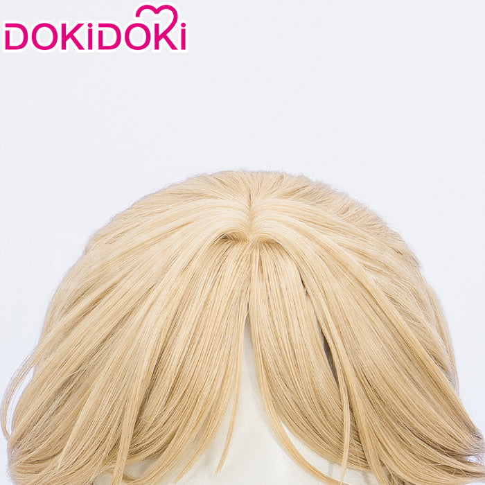 DokiDoki Game Wuthering Waves Cosplay Cartethyia Wig Long Straight Blond Hair / HeadWear