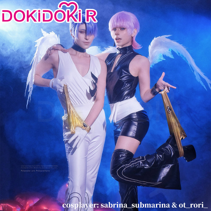 DokiDoki-R Anime Cosplay Black / White Costume