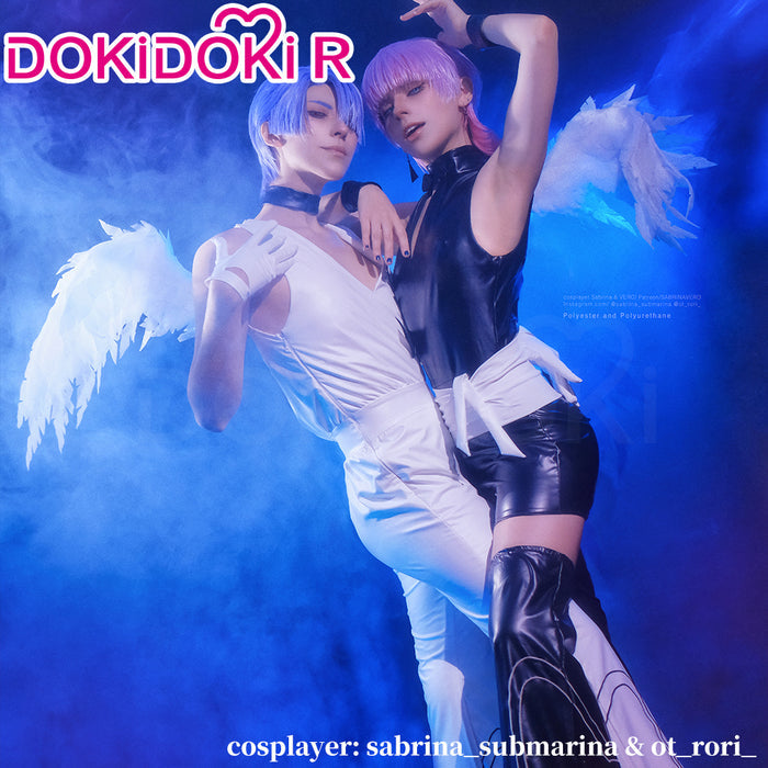DokiDoki-R Anime Cosplay Black / White Costume