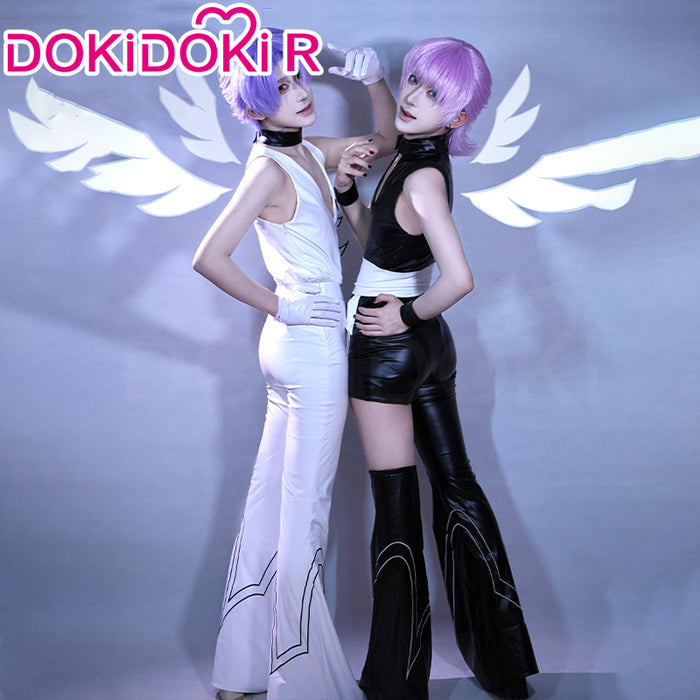 DokiDoki-R Anime Cosplay Black / White Costume