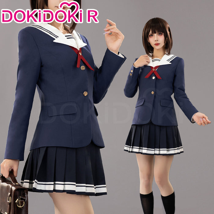 DokiDoki-R Anime Saekano: How to Raise a Boring Girlfriend Cosplay Megumi Kato School Uniform Costume