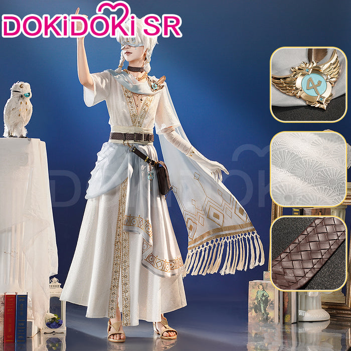 DokiDoki-SR Game Identity V Copslay Seer Eli Clark Costume Hidden Truth - Pure White Prophet idv