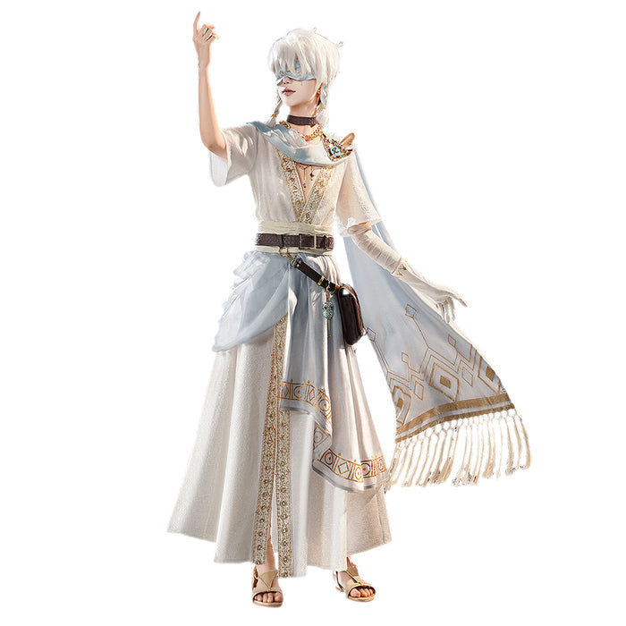 DokiDoki-SR Game Identity V Copslay Seer Eli Clark Costume Hidden Truth - Pure White Prophet idv