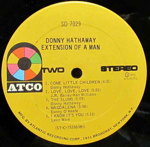 Donny Hathaway - Extension Of A Man (LP) [US] 1st (Very Good Plus (VG+))