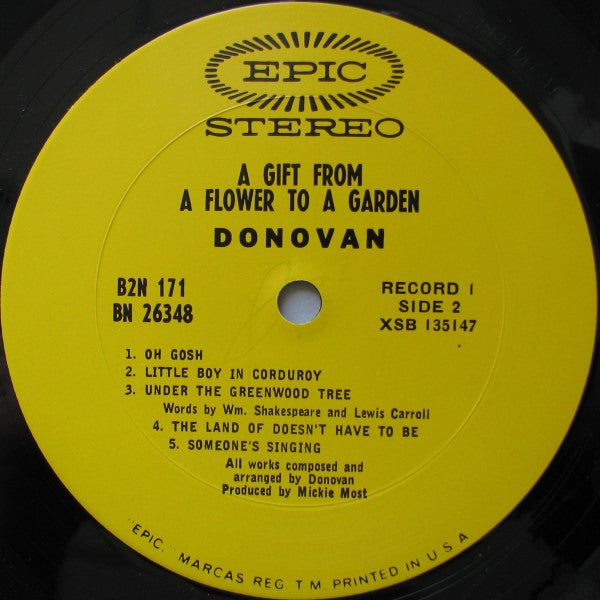 Donovan - A Gift From A Flower To A Garden (LP) [US] 1st (Good Plus (G+))