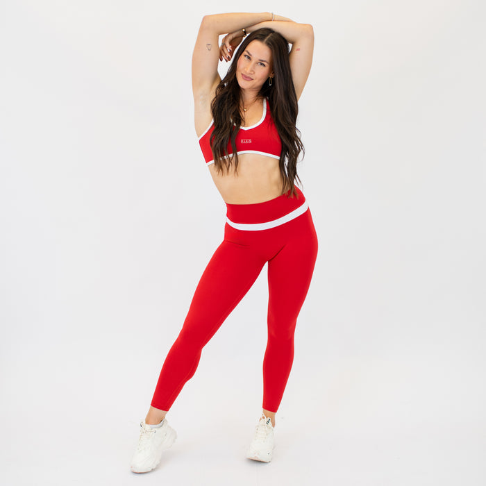 Salsa + White Double Take Legging 25" - No Front Seam - Higher Rise by FLEO - 3