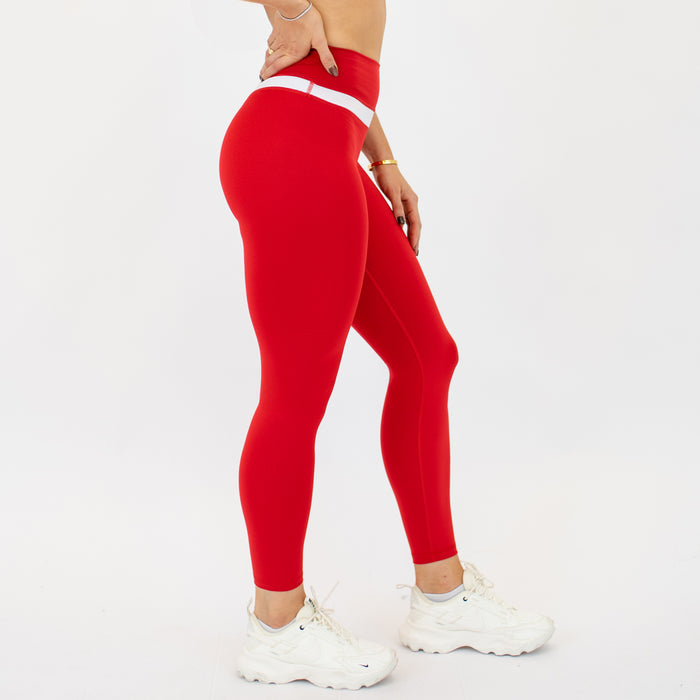 Salsa + White Double Take Legging 25" - No Front Seam - Higher Rise by FLEO - 5