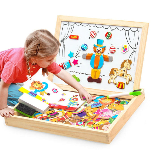 Draw &amp; Puzzle - Educational Magnetic Board