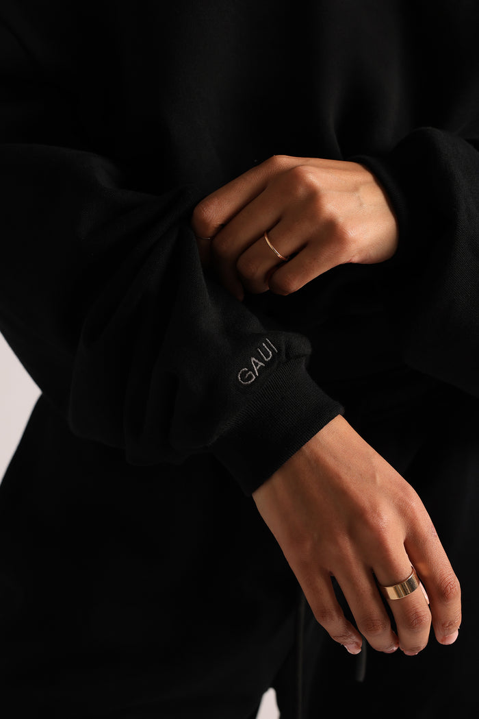 Drop Shoulder Sweatshirt - Black