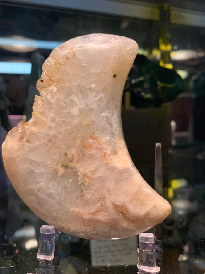 Druzy Quartz Moon