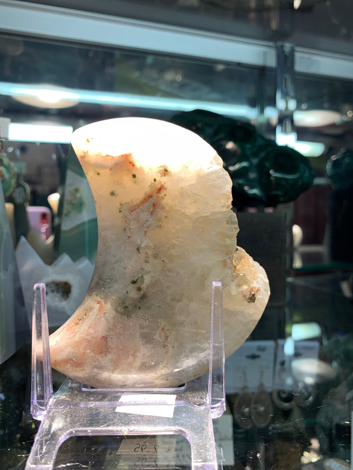 Druzy Quartz Moon