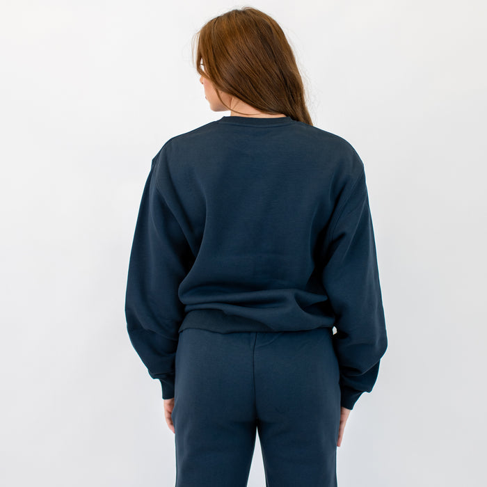 Easy Oversized Crewneck Sweatshirt - Outerspace -2