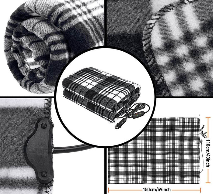 Electric heating Snuggle Blanket for the car