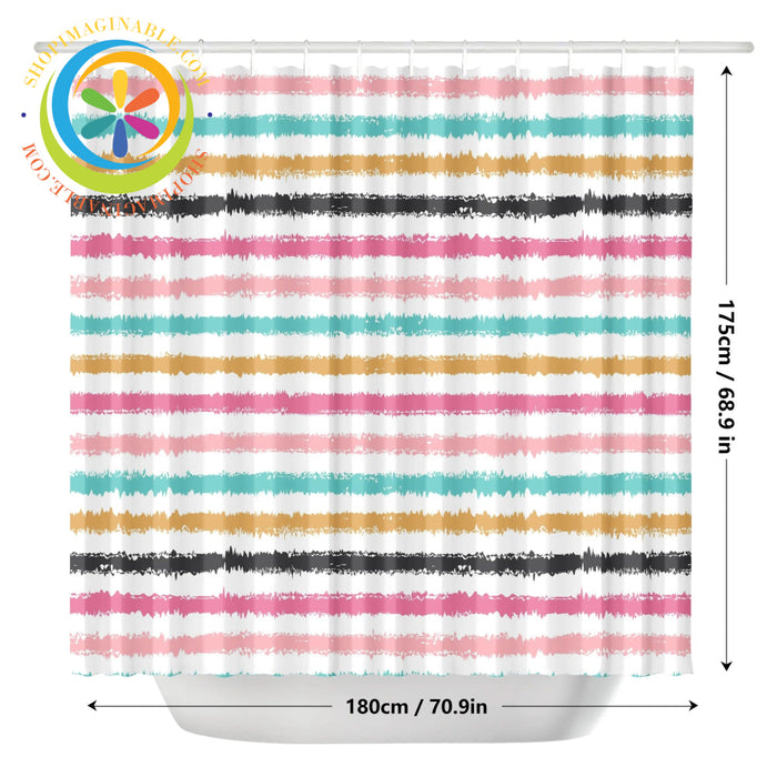 Elegant Striped Shower Curtain