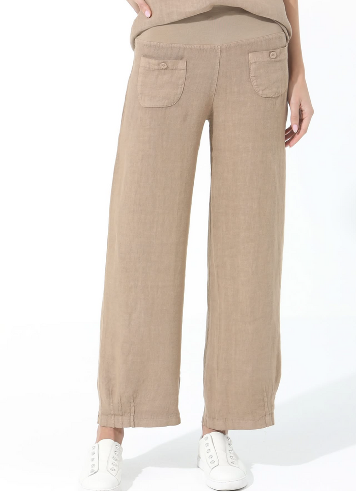 Elizabeth Scott - Linen Pants Caramel