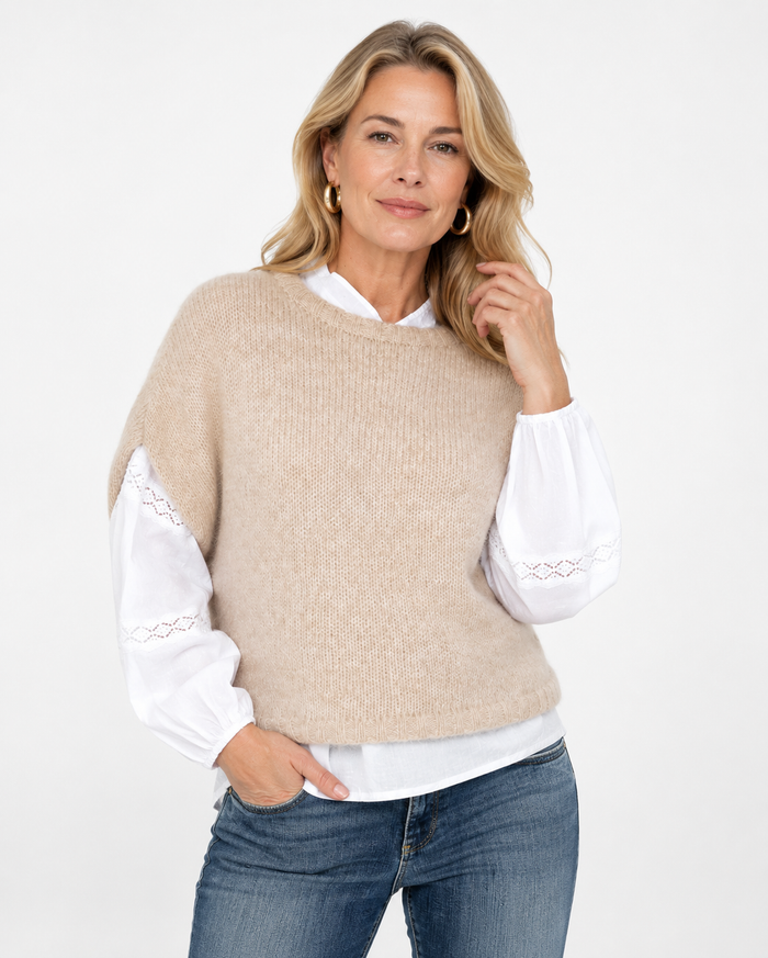 Elizabeth Scott Celest Alpaca Wool Blend Vest