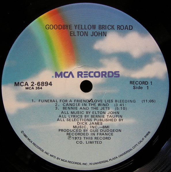 Elton John - Goodbye Yellow Brick Road (LP) [US] 1980 RP
