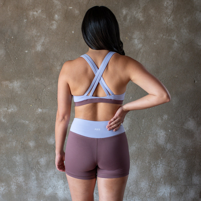 Truffle + Lavender Fields Emily Sports Bra - Medium Support by FLEO - 2