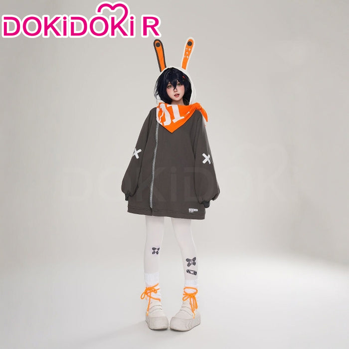 【Eous Padded Jacket Ready For Ship】【Size S-2XL】DokiDoki-R Game Zenless Zone Zero Cosplay Bangboo Eous / Sharkboo Costume / Pnats Doujin Hoodie Coat Padded Jacket ZZZ Casual Wear