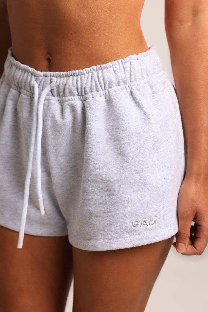 Essential Mini Shorts - Light Heather Gray