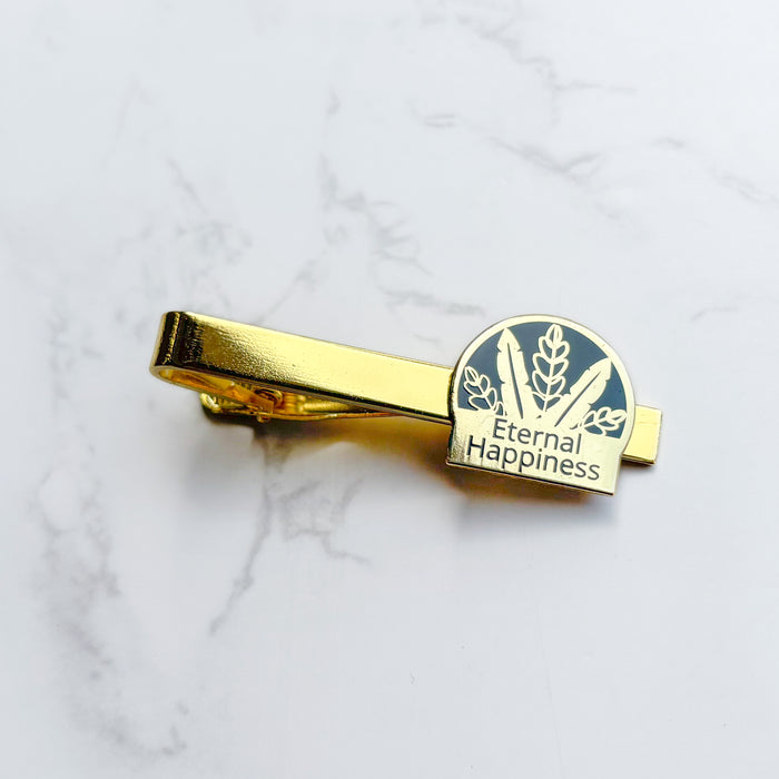 Eternal Happiness Tie Clip - Gold