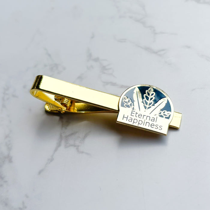 Eternal Happiness Tie Clip - Gold