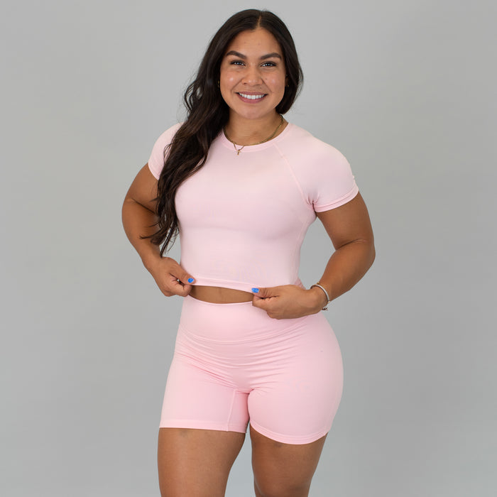 Strawberry Cream Evermore Crop Short Sleeve by FLEO - 1