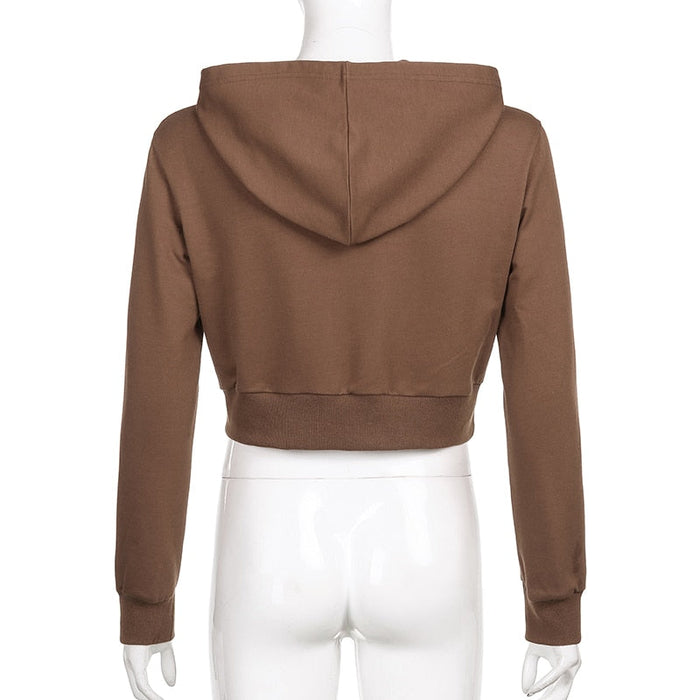 Extra Slim Crimped Zip-Up Hoodie