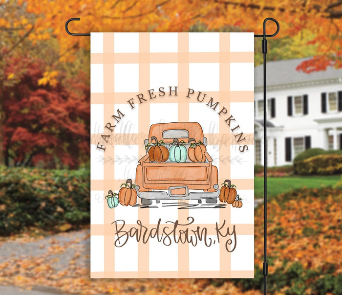 Farm Fresh Pumpkins Garden Flag - Garden Flag